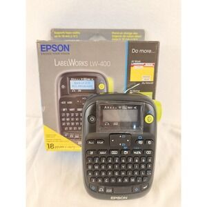 Label Maker Epson LabelWorks LW-400 Thermal Printer Tested w Box
